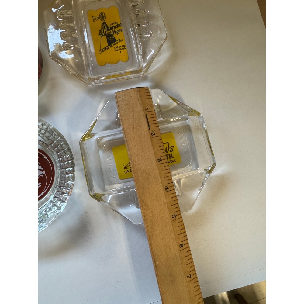 Vintage Las Vegas Casino Hotel Glass Ashtray Lot Sands El Rancho Peppermill - Picture 11 of 16